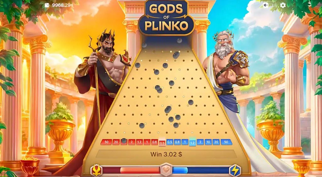 Gods of Plinko game.